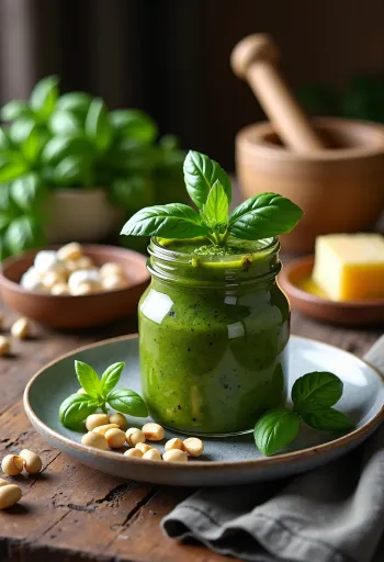 Friss zöld pesto