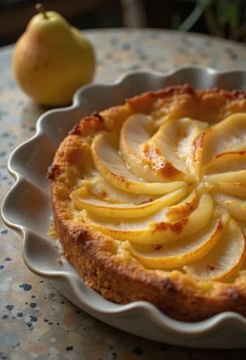 Körtés torta tálalva