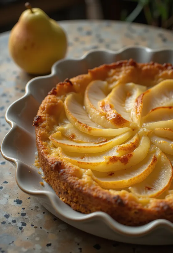 Körtés torta tálalva