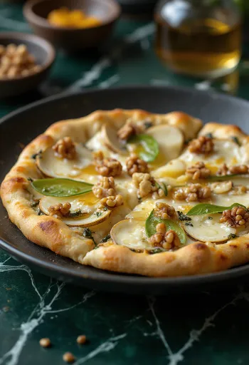Belga stílusú pizza kéksajttal