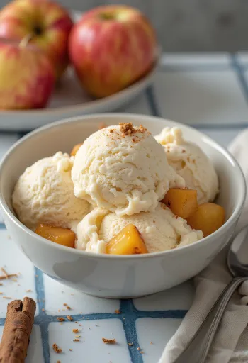 Spiced Apple Ice Cream tálalva