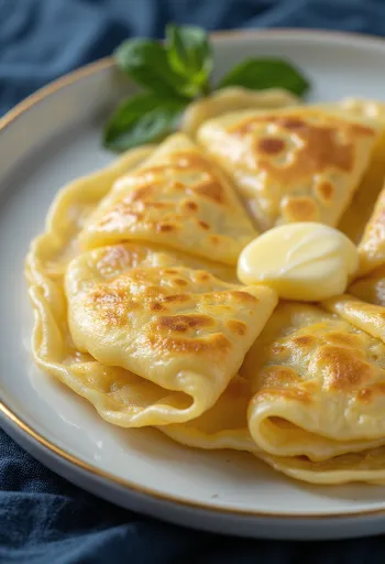 Crespelle olasz palacsinta tálalva