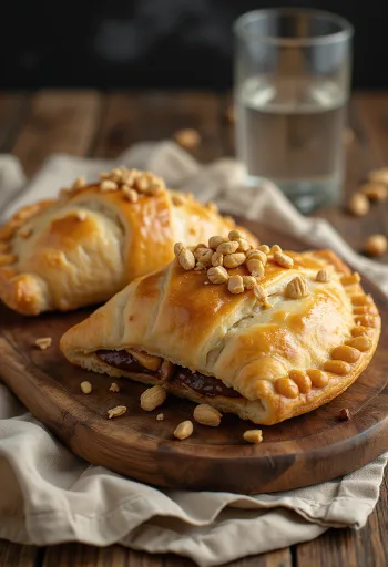 Mogyoróvajas calzone frissen sütve