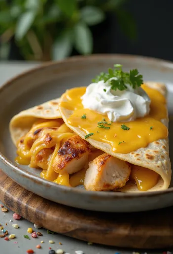 Quesadilla csirkével és sajttal
