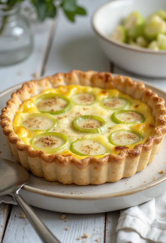 Quiche au Poireau tálalva