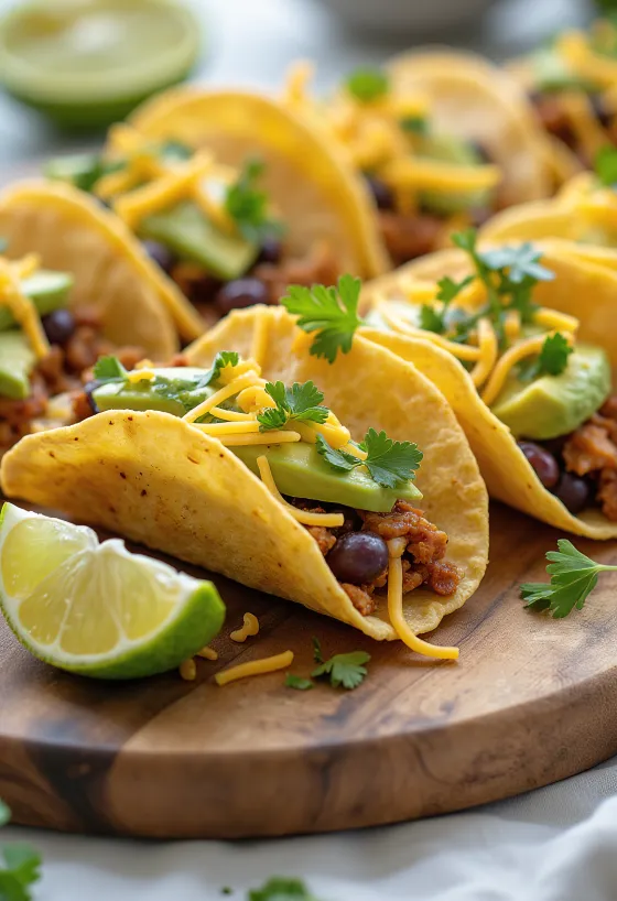 Taco kóstoló menü tálalva