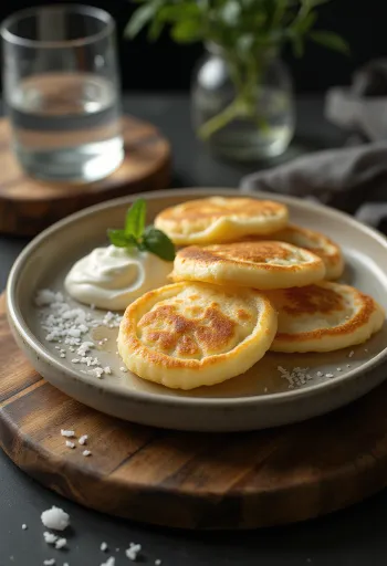 Vodka pancake tálalva