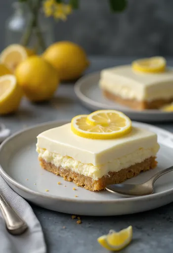 Citromos álom torta tálalva