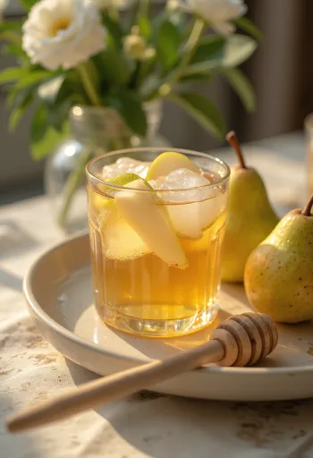 Ír körtés cider frissen tálalva