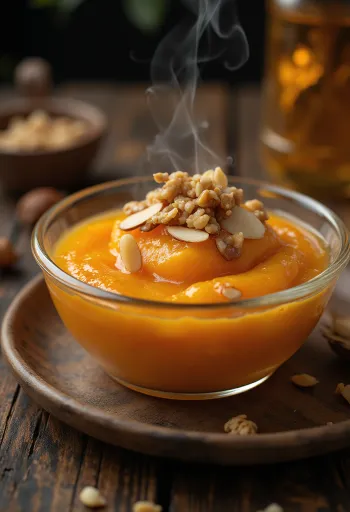 Klasszikus Halwa sárgarépával, gazdag fűszeres ízekkel.