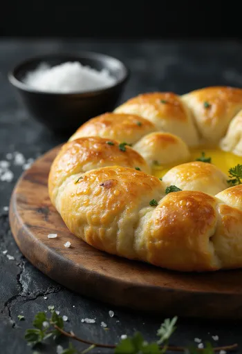 Krumplis focaccia tálalva