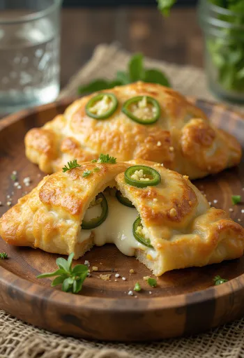 Frissen sült jalapenós calzone