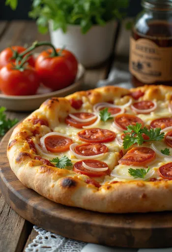 Costa Rica-i stílusú pizza chorizo costarricense és helyi sajtokkal