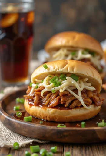 Pulled Pork Bao tépett sertéshússal és coleslaw-val
