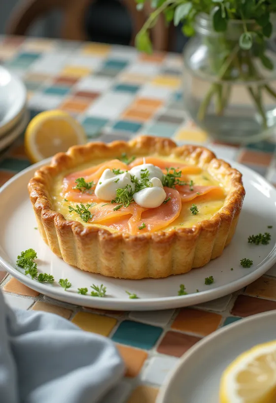 Quiche au Saumon tálalva