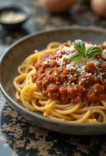 Spaghetti Bolognese, klasszikus olasz tészta paradicsomos hússzósszal