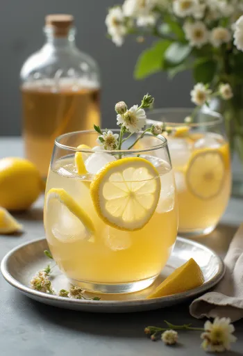 Bodzás jeges cider frissen tálalva
