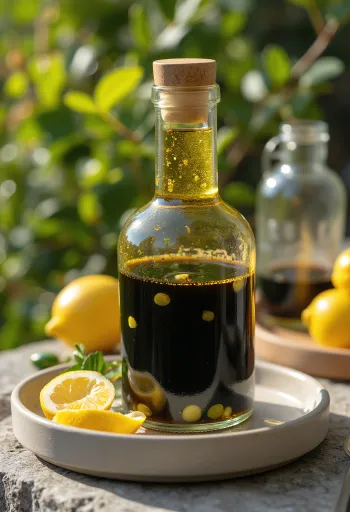 Jalapeños citromos balzsamecetszósz tálalva