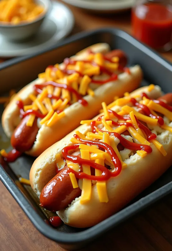 Keto sajtos tepsis hot dog