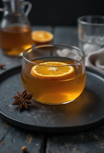 Mézes-fűszeres cider pohárban