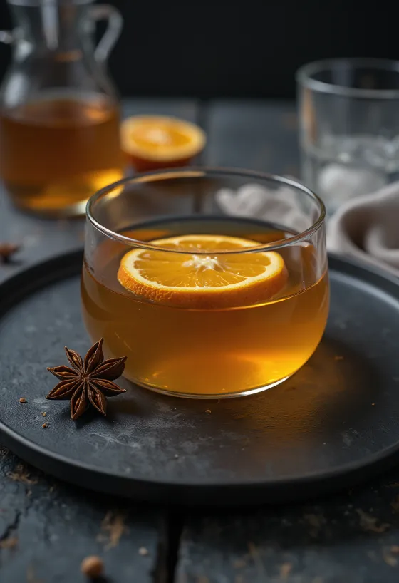 Mézes-fűszeres cider pohárban