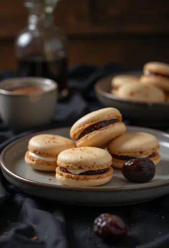 Datolyás-fahéjas macaron