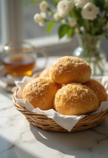 Frissen sült fülöp-szigeteki pandesal kenyér