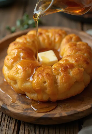 Bannock juharsziruppal, édes és friss reggeli kenyér