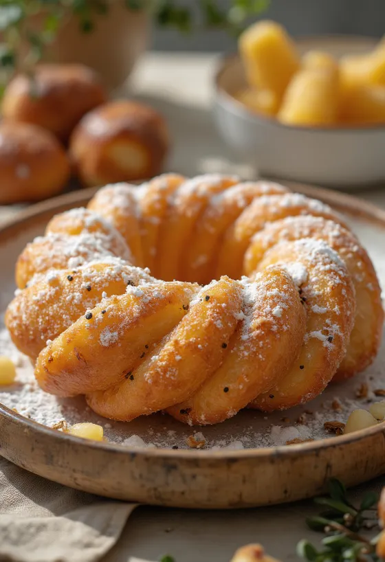Chislic Doughnut frissen tálalva