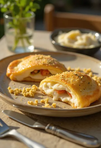 Frissen sült Mozzarellás-Ricottás Calzone