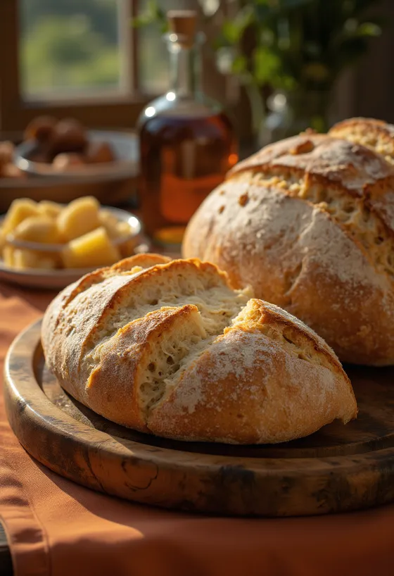 Pane di Altamura olasz DOP minősített kenyér frissen sütve
