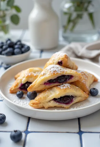 Áfonyás samosa sült leveles tésztában