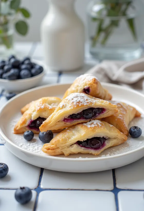 Áfonyás samosa sült leveles tésztában