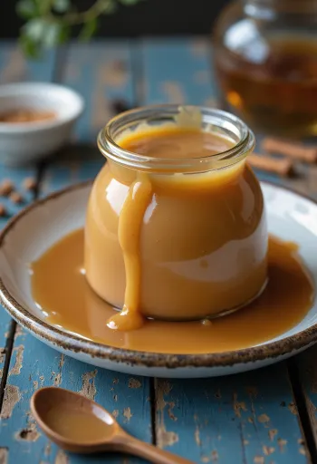 Dulce de leche tejjel, selymes karamell tálban