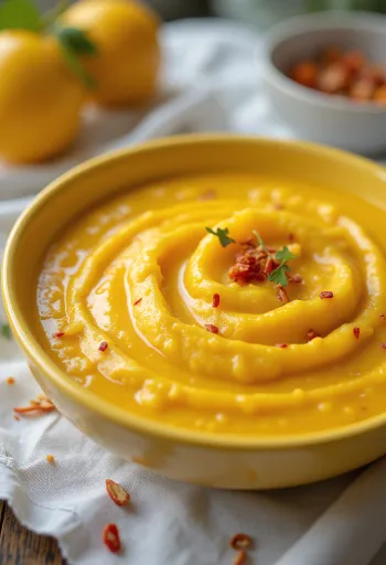 Mangós kókusztejes curry szósz tálalva