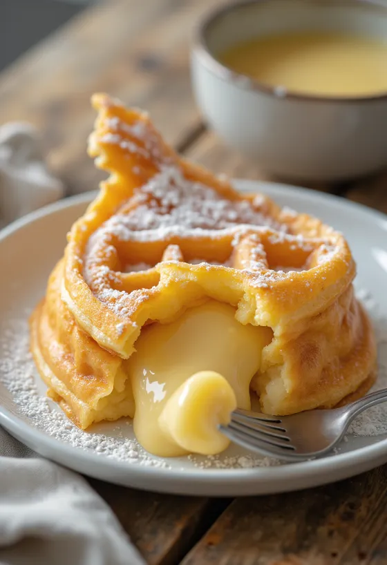 Taiyaki vanília krémmel, friss és ropogós tésztával