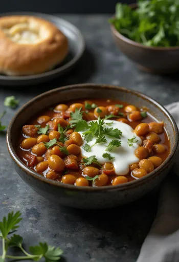 Misal Pav Mamledar változatban, csípős bableves és ropogós pav