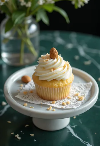 Raffaello cupcake tálalva