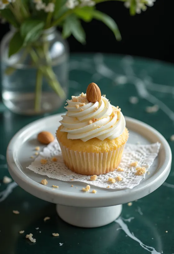 Raffaello cupcake tálalva