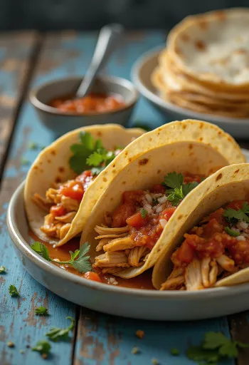 Tacos de Pollo con Salsa de Chipotle tálalva
