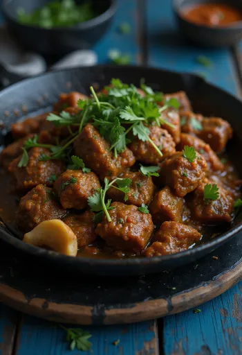 Bhuna beef garam masalával, indiai marhahús fűszeres szósszal