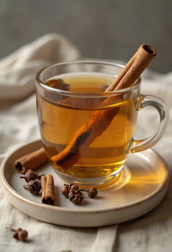 Mézes-szegfűszeges tea bögrében