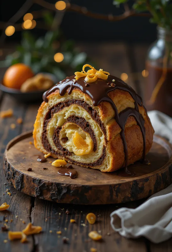 Panettone tejcsokoládéval, olasz édesség