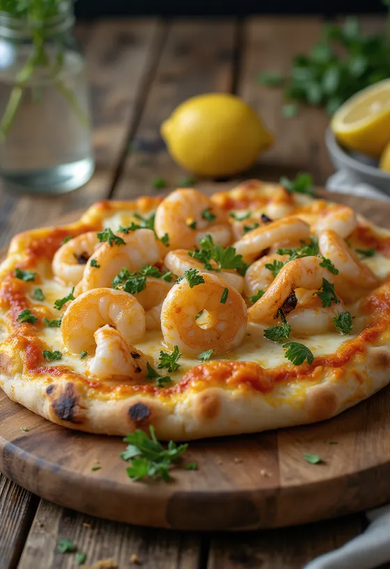 Vegán Frutti di Mare pizza tálalva