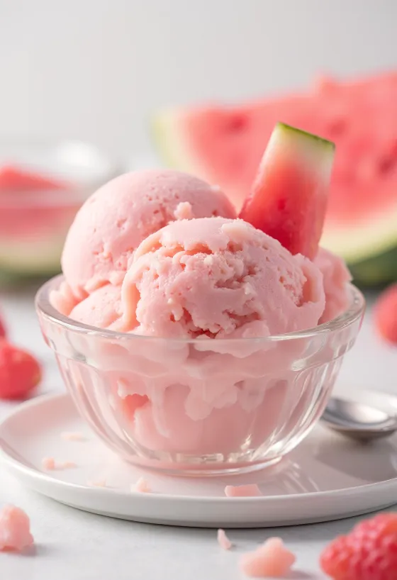Watermelon Ice Cream tálalva