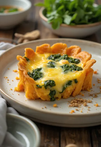 Gluténmentes édesburgonyás quiche szeletelve