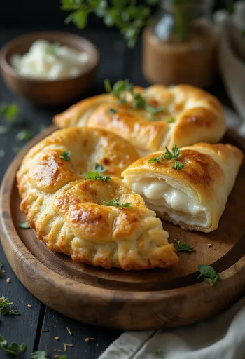 Juhtúrós calzone aranybarnára sütve