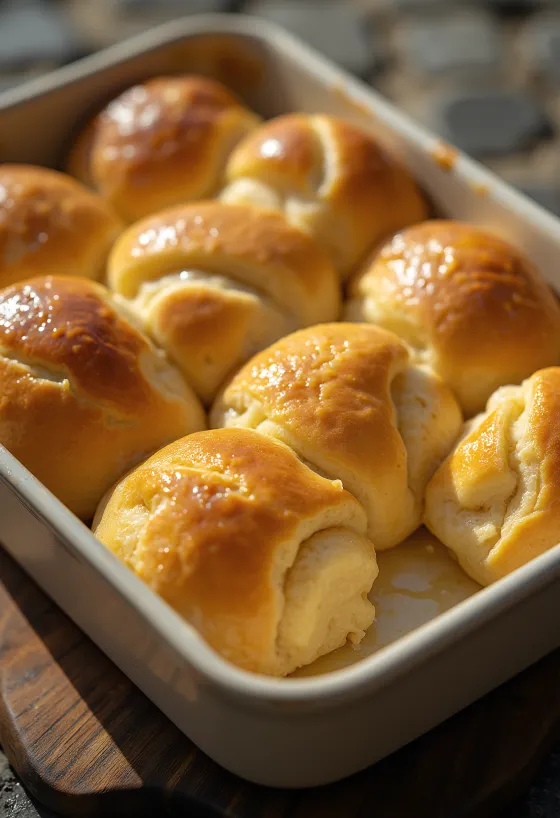Parker House roll frissen sütve