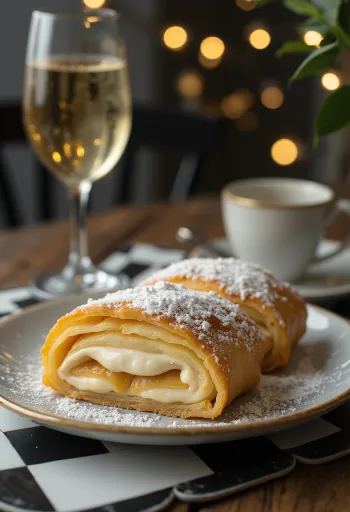 Prosecco rétes tálalva