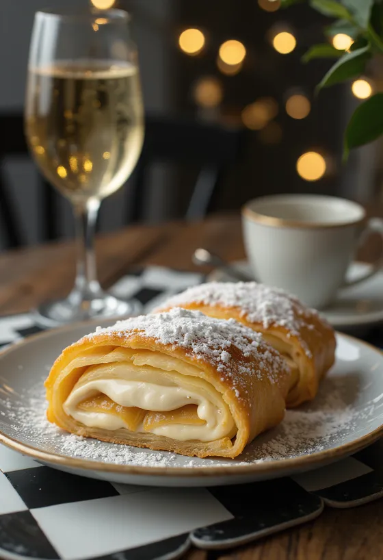 Prosecco rétes tálalva